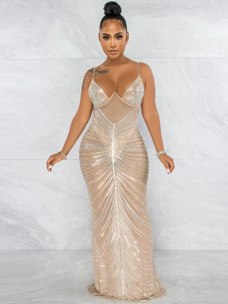 Women Sequin Sparkly V Neck Bodycon Maxi Dress Summer Exotic Tight Elegant Party Prom Luxury Fashion Sexy Dresses Clothe 2022
Women Sequin Sparkly V Neck Bodycon Maxi Dress Summer Exotic Tight Elegant Party Prom Luxury Fashion Sexy Dresses Clothe 2022