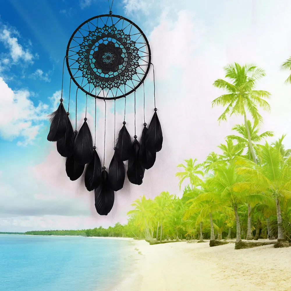 Handmade Lace Feather Bead Hanging Decoration Hade Dream Catcher Net Withers Accessories Ornament Gift Wind Chimes For Garden
Handmade Lace Feather Bead Hanging Decoration Hade Dream Catcher Net Withers Accessories Ornament Gift Wind Chimes For Garden