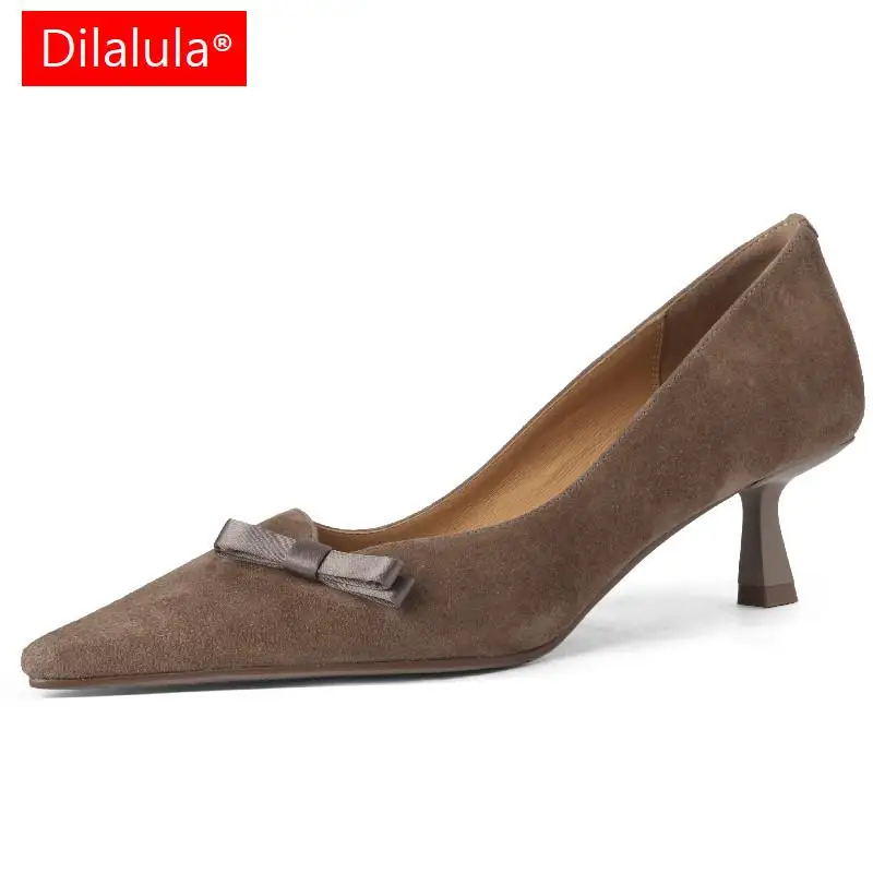 Dilalula Med Thin Heels Pointed Toe Women Pumps Butterfly Kont Kid Suede Leather Spring Summer Office Ladies Party Wedding Shoes
Dilalula Med Thin Heels Pointed Toe Women Pumps Butterfly Kont Kid Suede Leather Spring Summer Office Ladies Party Wedding Shoes