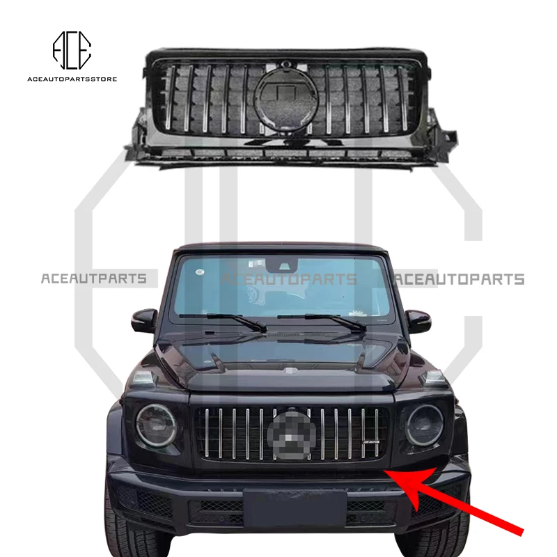 Верхняя вентиляционная решетка переднего бампера для Mercedes-Benz G-Class G350 G500 W464 2019 2020 2021 2022
Верхняя вентиляционная решетка переднего бампера для Mercedes-Benz G-Class G350 G500 W464 2019 2020 2021 2022