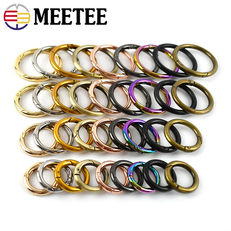 5/10Pcs 16/20/25/32/38mm Spring O Ring for Bag Strap Handbag Handle metal Buckles Dog Collar Webbing Clip Snap Clasp Accessories
5/10Pcs 16/20/25/32/38mm Spring O Ring for Bag Strap Handbag Handle metal Buckles Dog Collar Webbing Clip Snap Clasp Accessories