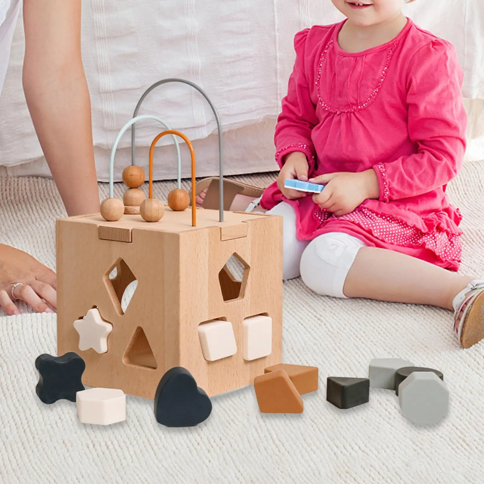 Baby Activity Cube Interactive Wooden Activity Center Toddlers Shape Sorter Toys for Game Creativity Birthday Imagination
Baby Activity Cube Interactive Wooden Activity Center Toddlers Shape Sorter Toys for Game Creativity Birthday Imagination
