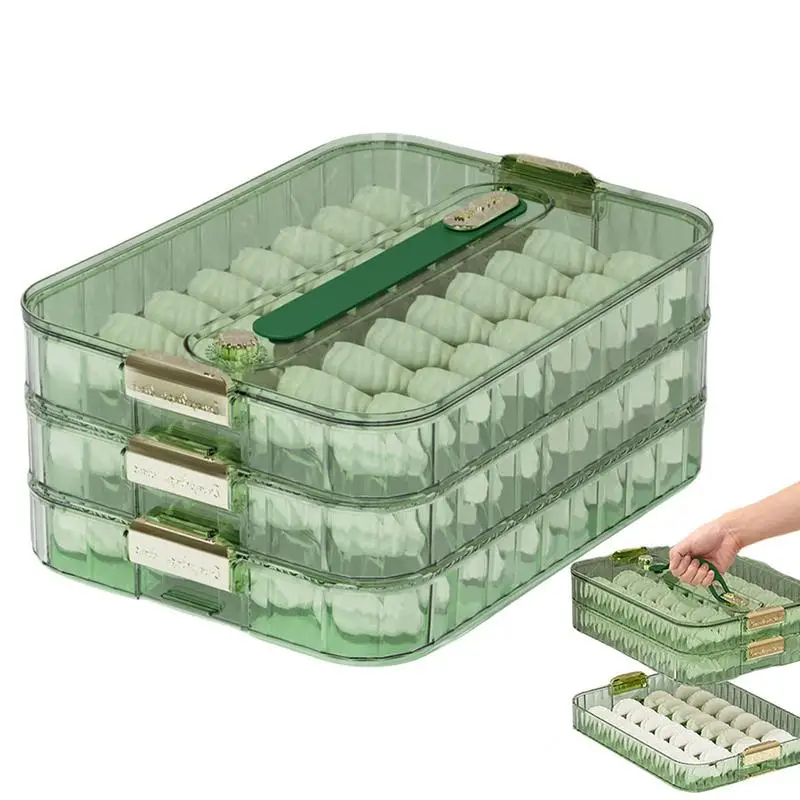 Dumpling Snack Tray Special Storage Box Refrigerator Dumpling Freezing MultiLayer Frozen Quick-Frozen Dumpling Box kitchen tools
Dumpling Snack Tray Special Storage Box Refrigerator Dumpling Freezing MultiLayer Frozen Quick-Frozen Dumpling Box kitchen tools