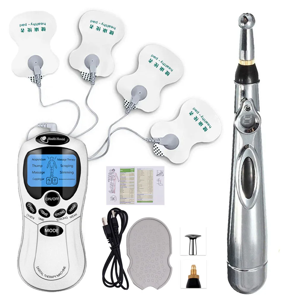 Electronic Acupuncture Pen Electric Meridians Laser Therapy Meridian Energy Massage Pen Pain Relief TENS Machine Dropshipping
Electronic Acupuncture Pen Electric Meridians Laser Therapy Meridian Energy Massage Pen Pain Relief TENS Machine Dropshipping