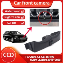 Car Front View Camera For Audi A4 A4L B9 8W Avant Quattro 2016~2018 2019 2020 AHD CCD HD Night Vision Parking LOGO Camera
