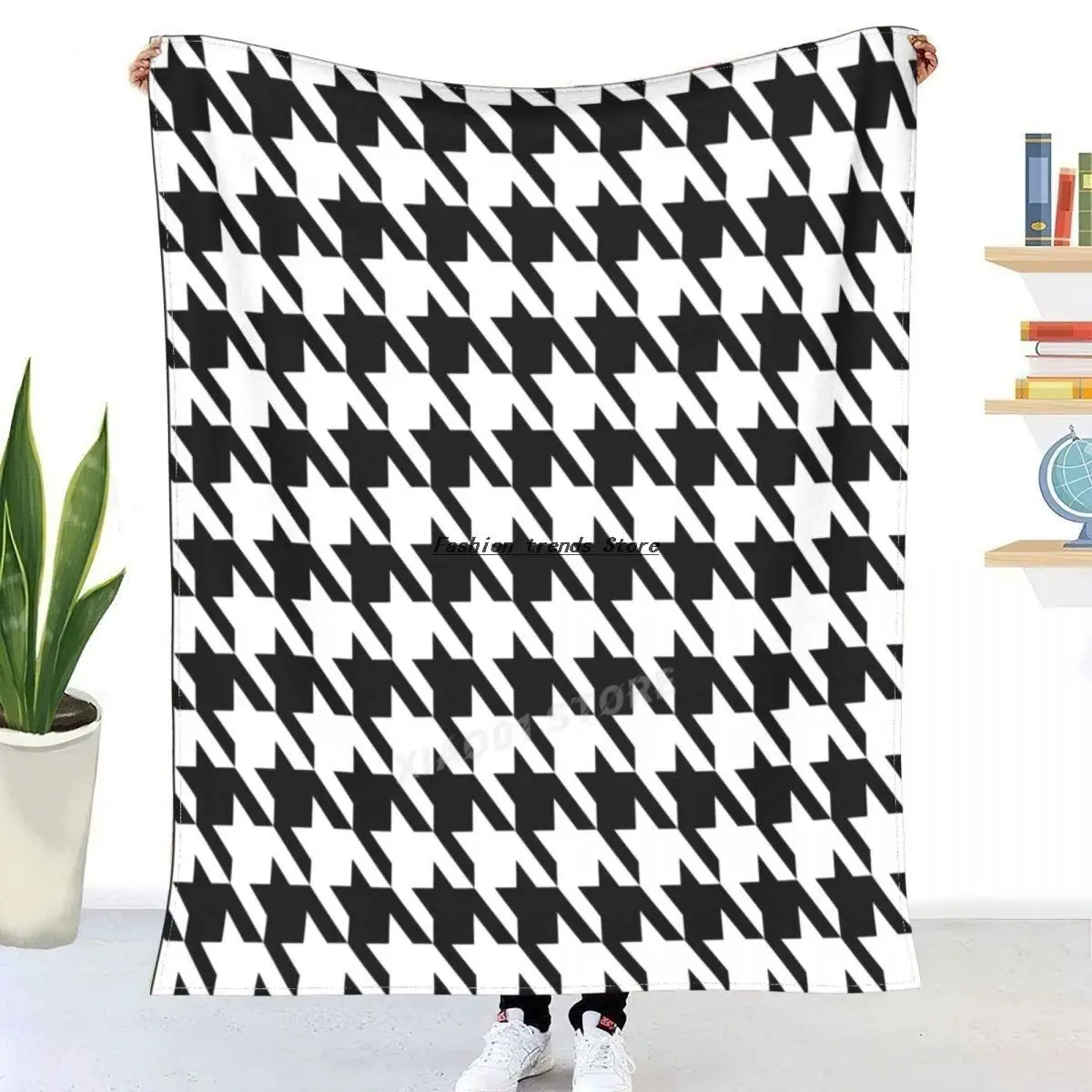 Sherpa Plush Blanket fleece blanket,super soft and comfortable warm blanket black houndstooth, suitable for beds, sofas, camping
Sherpa Plush Blanket fleece blanket,super soft and comfortable warm blanket black houndstooth, suitable for beds, sofas, camping