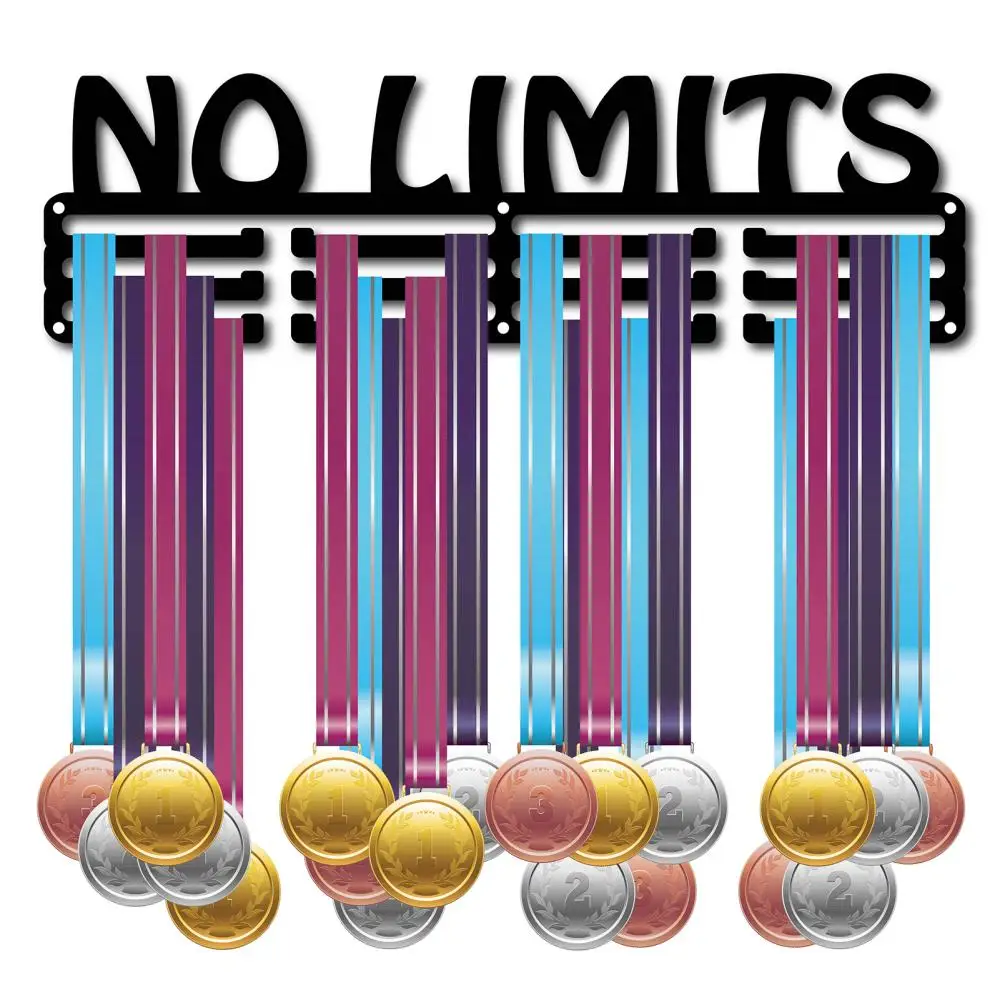 Medal Holder Sport No Limits Black Medals Display Stand Wall Mount Hanger Decor Stainless Steel Hanging Award Holder for Home 
Medal Holder Sport No Limits Black Medals Display Stand Wall Mount Hanger Decor Stainless Steel Hanging Award Holder for Home