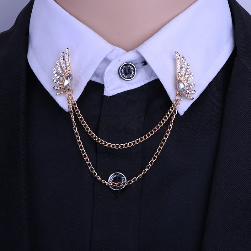 Angel Wing Brooch Pins For Men Feather Chain Badge Pins Suit Tassel Shirt Neck Brooch Women Fashion Jewelry Tassel Chain Lapel
Angel Wing Brooch Pins For Men Feather Chain Badge Pins Suit Tassel Shirt Neck Brooch Women Fashion Jewelry Tassel Chain Lapel