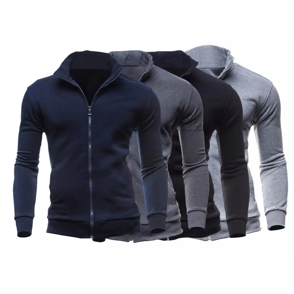 Мужская толстовка с воротником-стойкой, однотонный теплый деловой кардиган, свободная Мужская куртка на осень
Мужская толстовка с воротником-стойкой, однотонный теплый деловой кардиган, свободная Мужская куртка на осень