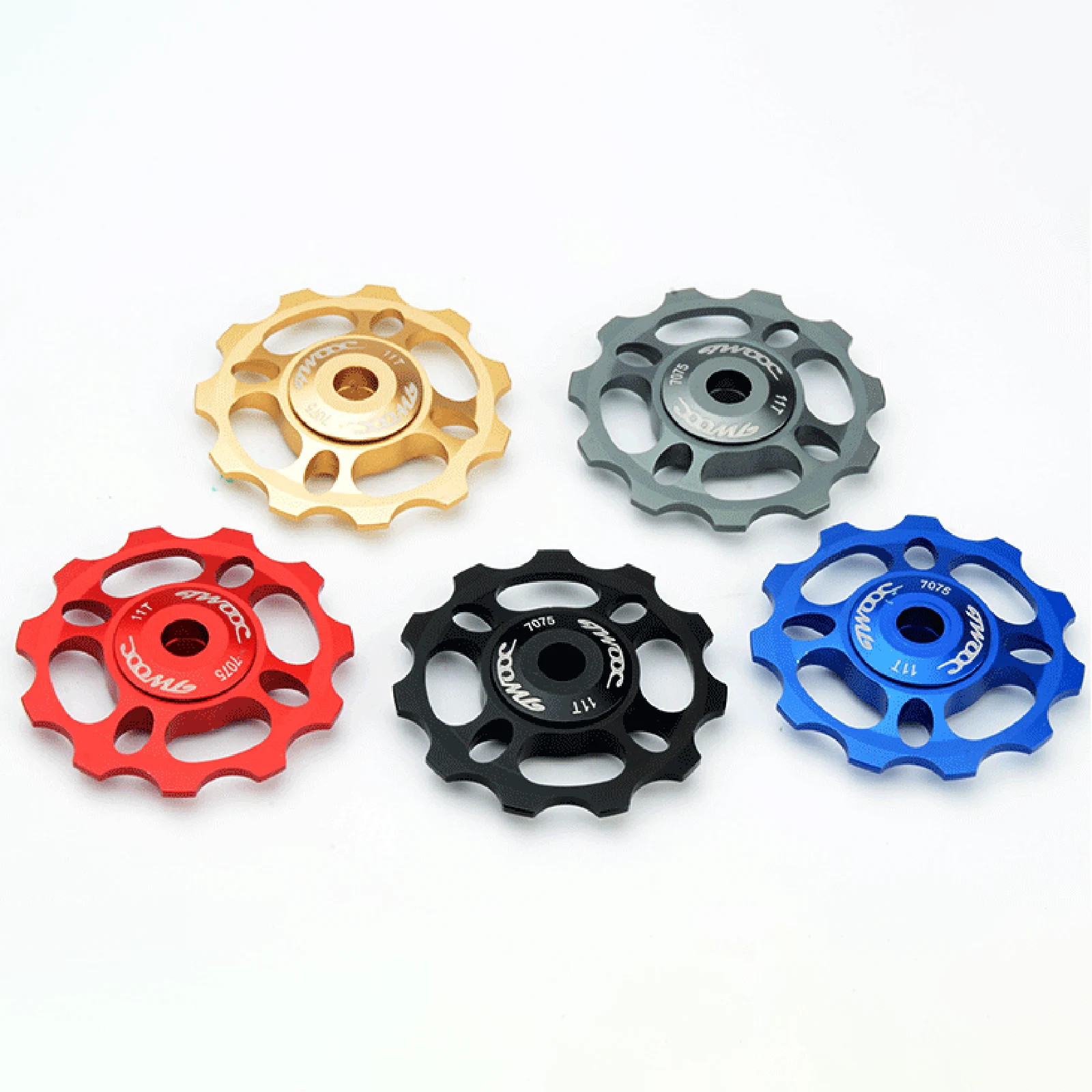 11T Bicycle Guide Wheel Aluminum Alloy Mountain Road Bike Rear Dial Ceramic Rear Derailleur Cycling Replacement Accessories
11T Bicycle Guide Wheel Aluminum Alloy Mountain Road Bike Rear Dial Ceramic Rear Derailleur Cycling Replacement Accessories