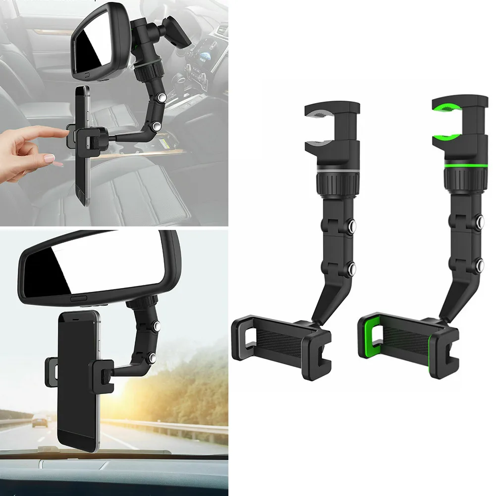 Car Rear View Mirror Mount Holder Stand Phone Holder For Samsung For Huawei GPS Rear View Mirror Bracket Support 360°Universal
Car Rear View Mirror Mount Holder Stand Phone Holder For Samsung For Huawei GPS Rear View Mirror Bracket Support 360°Universal