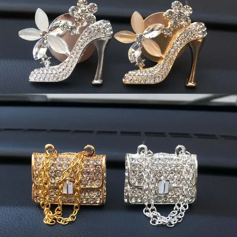 Car Air Vent Clips High Heeled Shoes Diamond Encrusted Bag Crown Car Air Outlet Perfume Aromatherapy Clip Car Inner Decoration
Car Air Vent Clips High Heeled Shoes Diamond Encrusted Bag Crown Car Air Outlet Perfume Aromatherapy Clip Car Inner Decoration