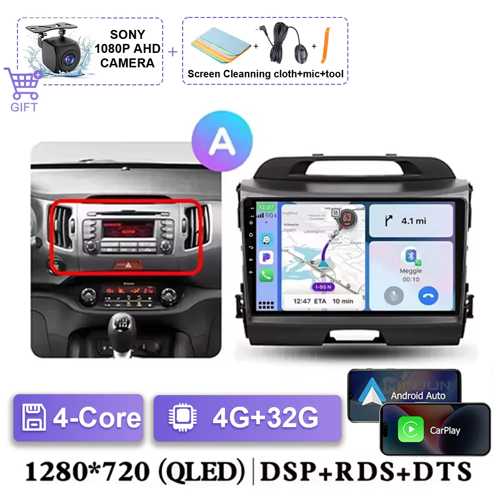 Android 15 для KIA Sportage 3 2010-2016 Автомобильный радиоприемник Мультимедийный видеоплеер Навигация GPS Стерео 4G WIFI Головное устройство 2Din Carplay
Android 15 для KIA Sportage 3 2010-2016 Автомобильный радиоприемник Мультимедийный видеоплеер Навигация GPS Стерео 4G WIFI Головное устройство 2Din Carplay