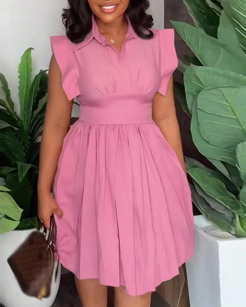 Flutter Sleeve Pleated Casual Dress Women Party night Club Vestidos sexy bodycon 2023 Summer New mini Dresses Prom Dress
Flutter Sleeve Pleated Casual Dress Women Party night Club Vestidos sexy bodycon 2023 Summer New mini Dresses Prom Dress
