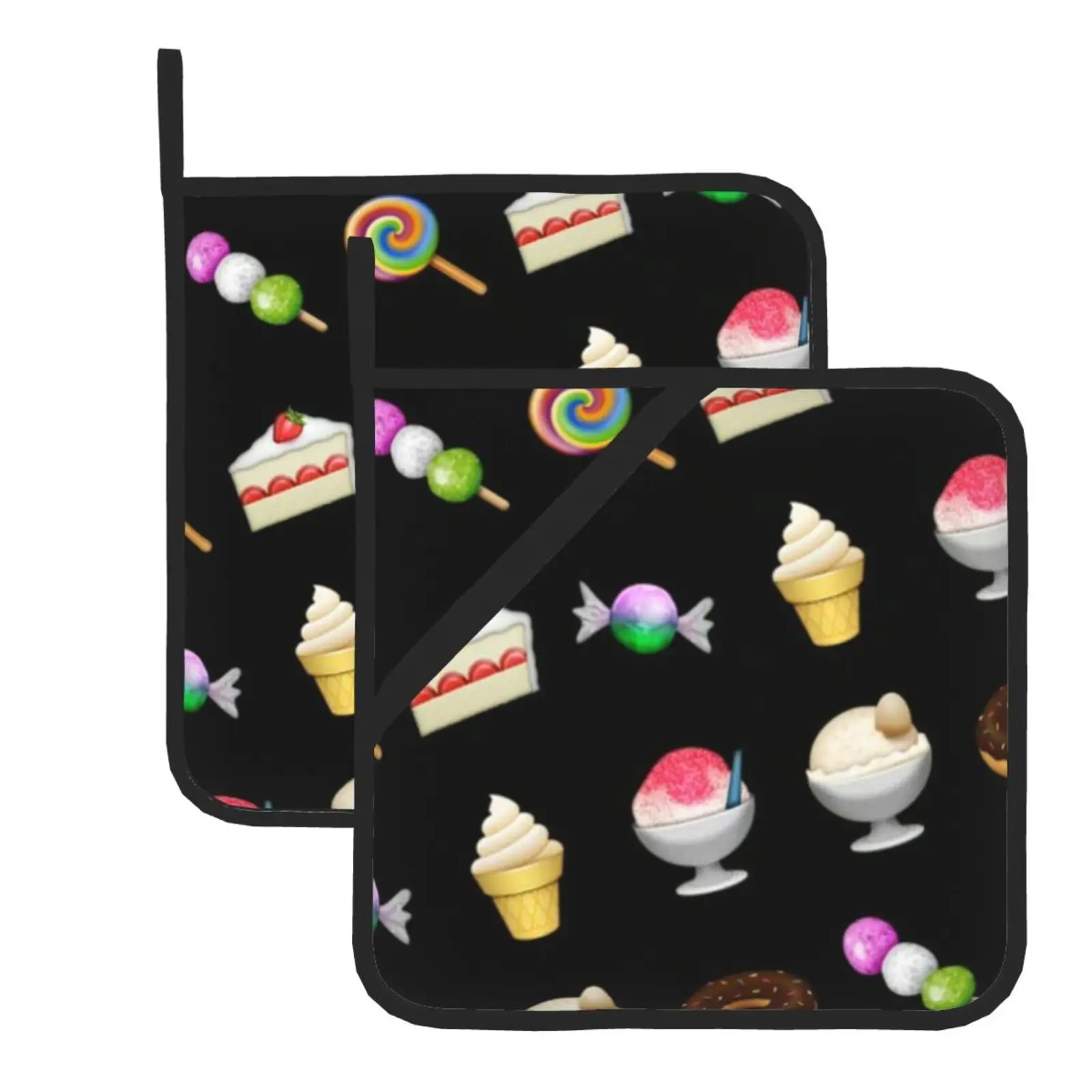 Insulated Microwave Gloves Baking Insulation Pad Pot Cover Kitchen 2-Piece Set Black Ice Cream Food Theme
Insulated Microwave Gloves Baking Insulation Pad Pot Cover Kitchen 2-Piece Set Black Ice Cream Food Theme