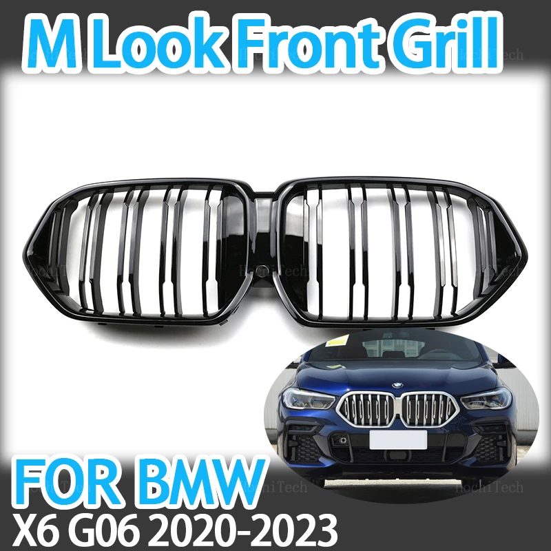 High Quality ABS Car Styling Front Kidney Grille Dual Slat Grille For BMW X6 G06 2020-2023 Car Accessories Front Bumper Kidney
High Quality ABS Car Styling Front Kidney Grille Dual Slat Grille For BMW X6 G06 2020-2023 Car Accessories Front Bumper Kidney