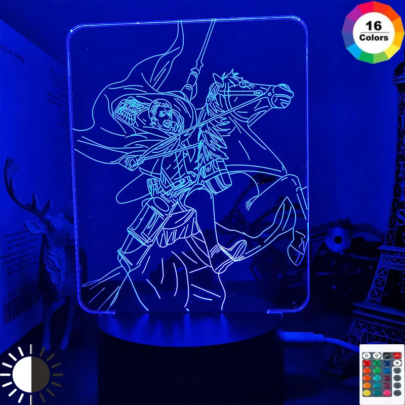 Anime Attack on Titan 3d Lamp Erwin Smith Light for Bedroom Decoration Kids Gift Attack on Titan LED Night Light Erwin Smith
Anime Attack on Titan 3d Lamp Erwin Smith Light for Bedroom Decoration Kids Gift Attack on Titan LED Night Light Erwin Smith