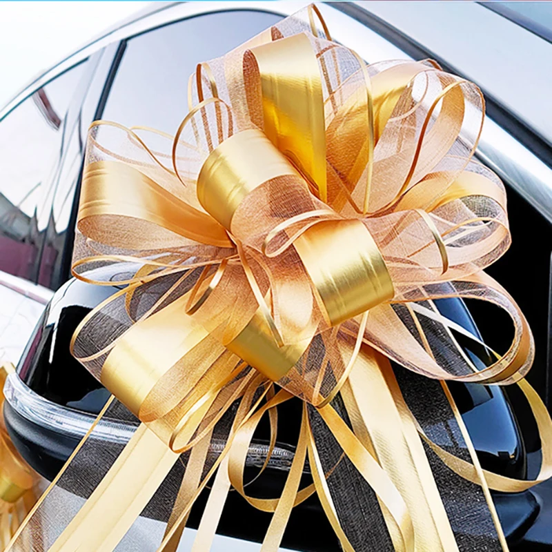 50PCS Extra Large Snow Yarn Pull Bows Ribbon Cars Birthday Christmas Presents Large Gift Decoration Gold Wedding Pull Knot
50PCS Extra Large Snow Yarn Pull Bows Ribbon Cars Birthday Christmas Presents Large Gift Decoration Gold Wedding Pull Knot