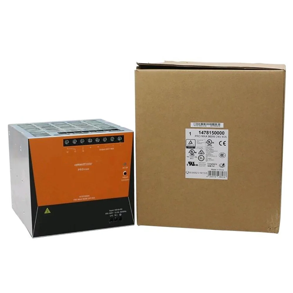 PRO MAX 960W 24V 40A 1478150000 Switching Power Supply High Quality Fast Ship Works Perfectly
PRO MAX 960W 24V 40A 1478150000 Switching Power Supply High Quality Fast Ship Works Perfectly