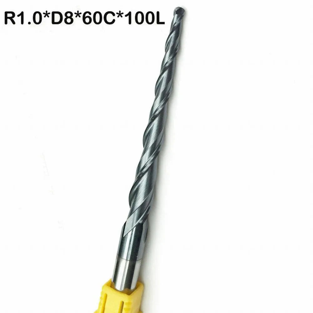 Milling Cutter Bit R1.0*D8*60*100*2F Long Flute Ball Nose Tapered End Mill Bits Cnc Taper HRC55 Cast Iron/copper End Mill
Milling Cutter Bit R1.0*D8*60*100*2F Long Flute Ball Nose Tapered End Mill Bits Cnc Taper HRC55 Cast Iron/copper End Mill