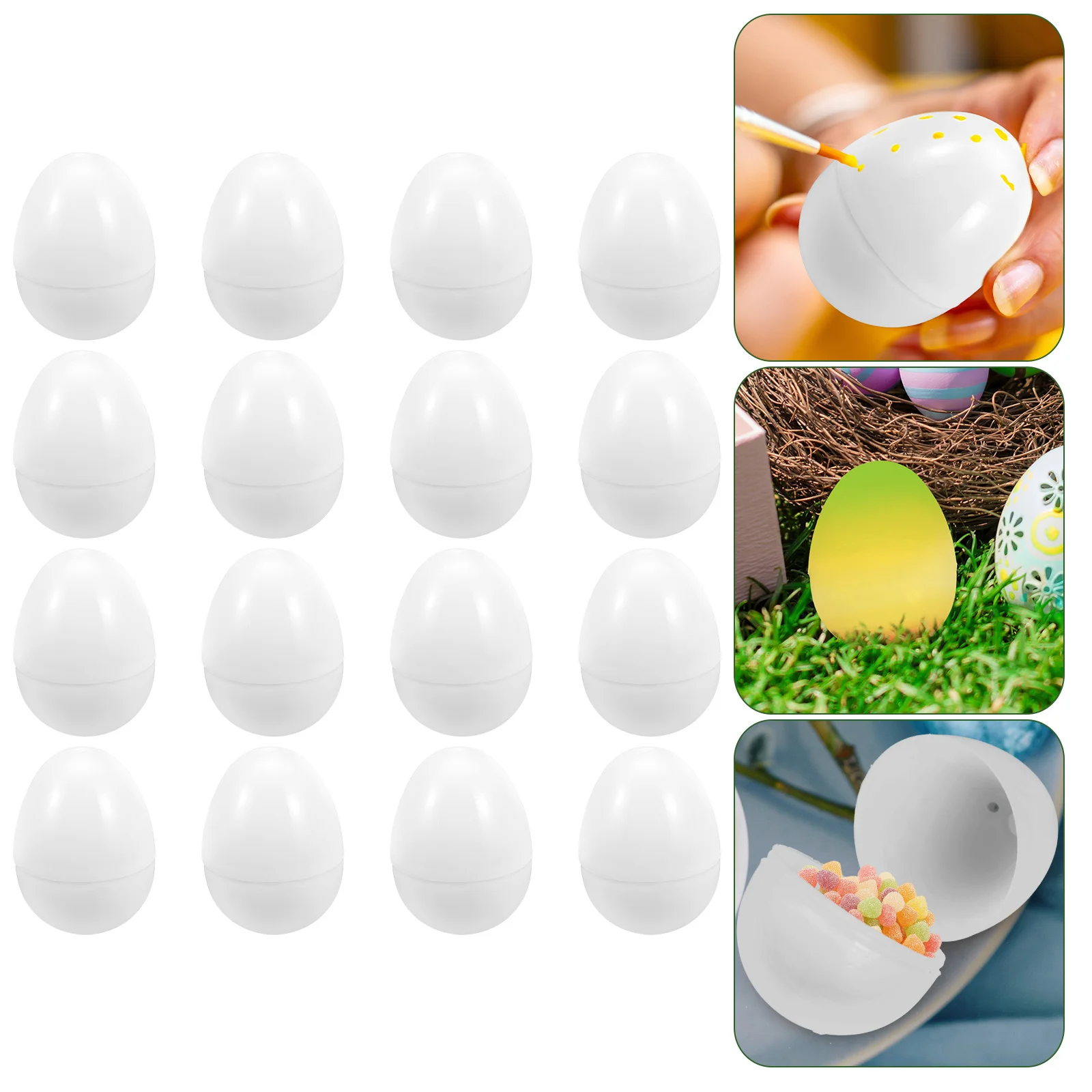 16 Pcs Easter Egg Treats Fillable Eggs Toy Plastic Empty Chocolate Gifts Suprise Shells Candy Fillers DIY Ornament
16 Pcs Easter Egg Treats Fillable Eggs Toy Plastic Empty Chocolate Gifts Suprise Shells Candy Fillers DIY Ornament