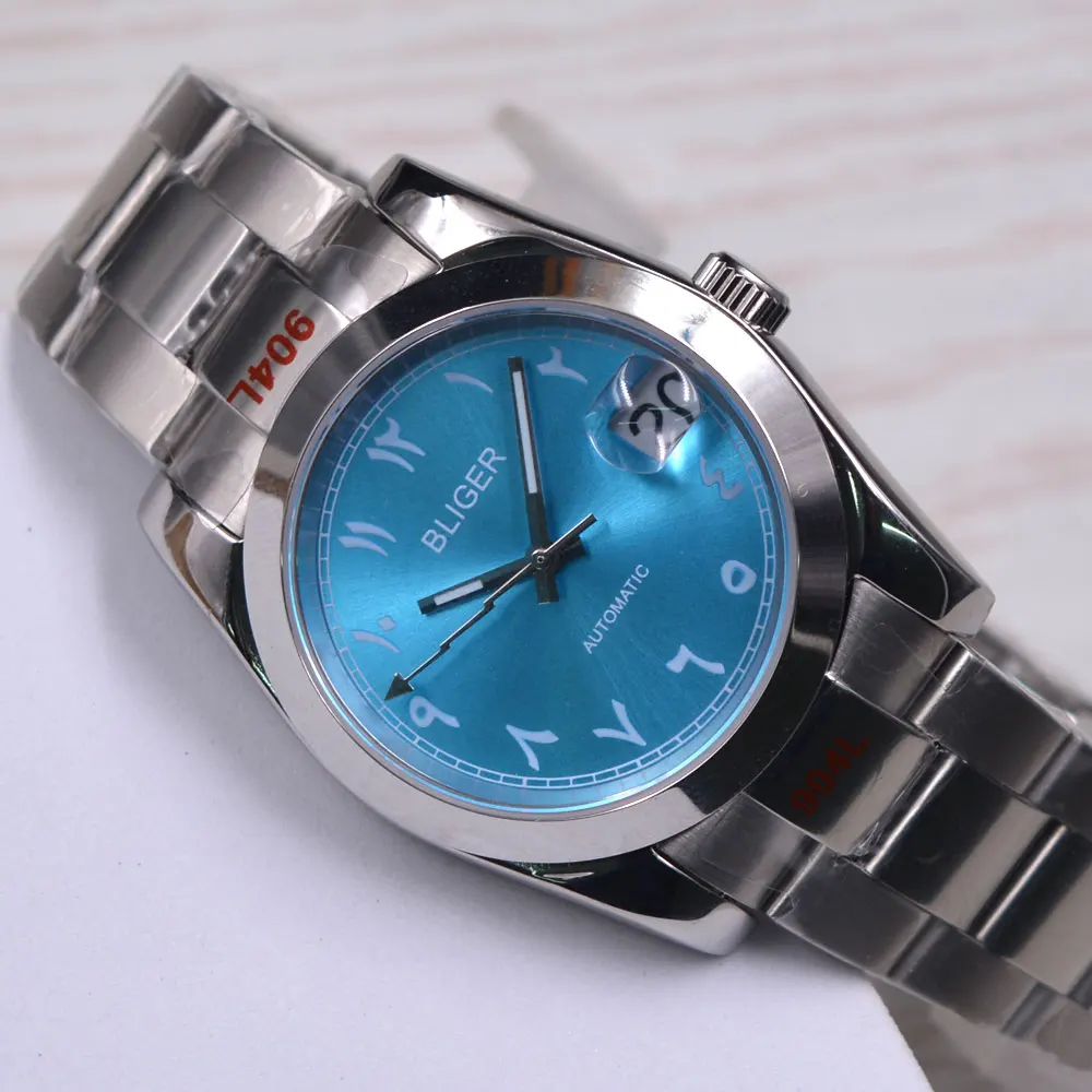 36mm /39mm Bliger Sterile dial Mechanical Men Watch NH35A Movement Luminous Dial Sapphire Crystal Mnes Watch
36mm /39mm Bliger Sterile dial Mechanical Men Watch NH35A Movement Luminous Dial Sapphire Crystal Mnes Watch