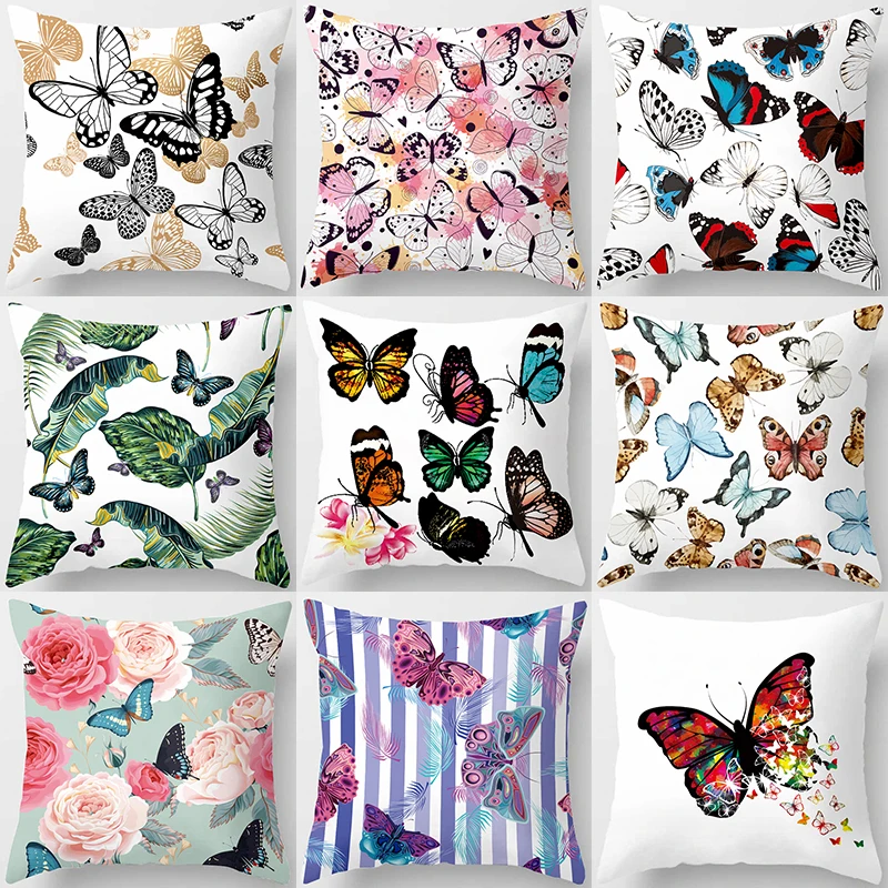 Flower Butterfly Pattern Decorative Cushions Pillowcase Polyester Cushion Cover Throw Pillow Sofa Decoration Pillowcover 40849 
Flower Butterfly Pattern Decorative Cushions Pillowcase Polyester Cushion Cover Throw Pillow Sofa Decoration Pillowcover 40849