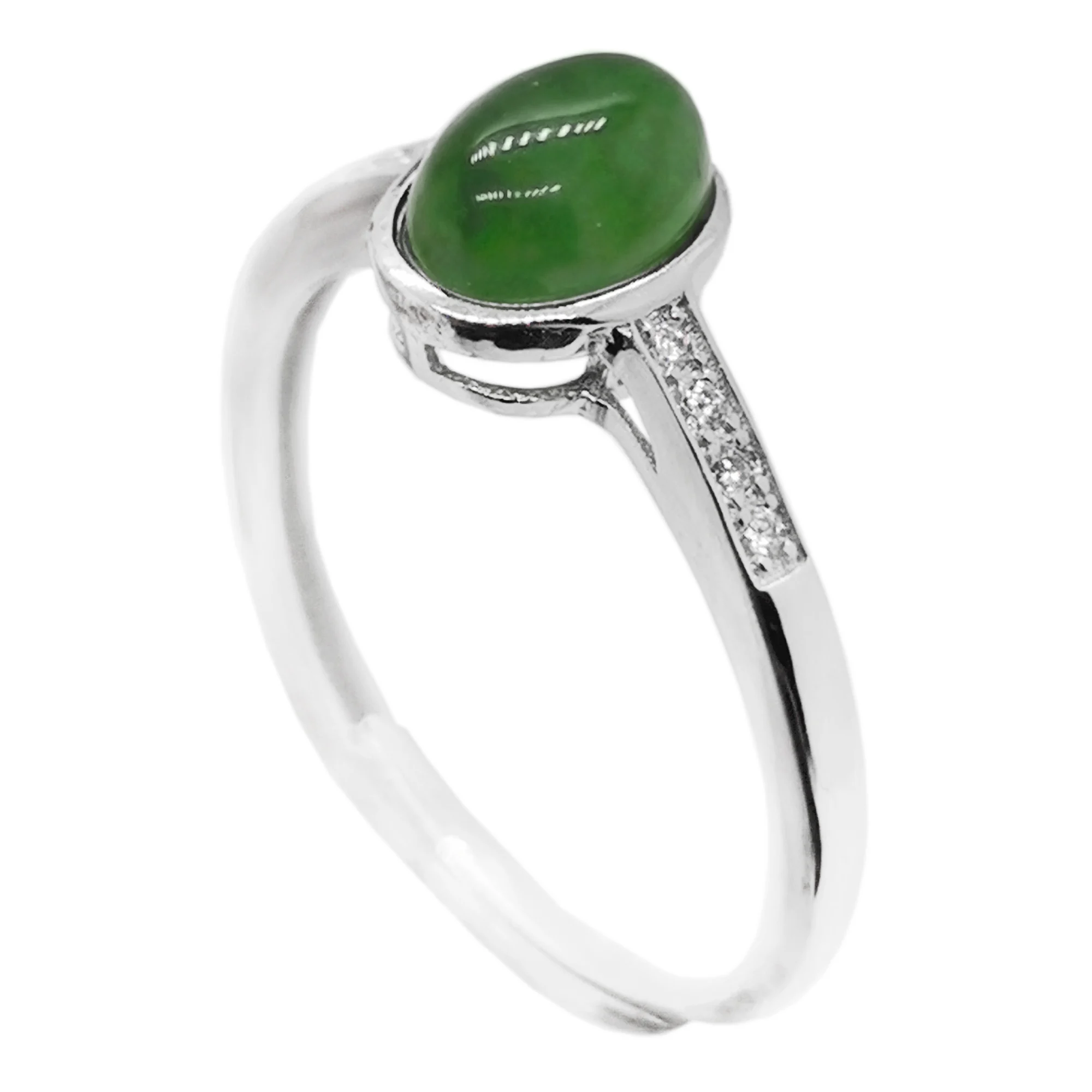CoLife Jewelry 100% Natural Jade Ring 5mm*7mm Chinese Jade Silver Ring for Daily Wear 925 Silver Jade Jewelry
CoLife Jewelry 100% Natural Jade Ring 5mm*7mm Chinese Jade Silver Ring for Daily Wear 925 Silver Jade Jewelry