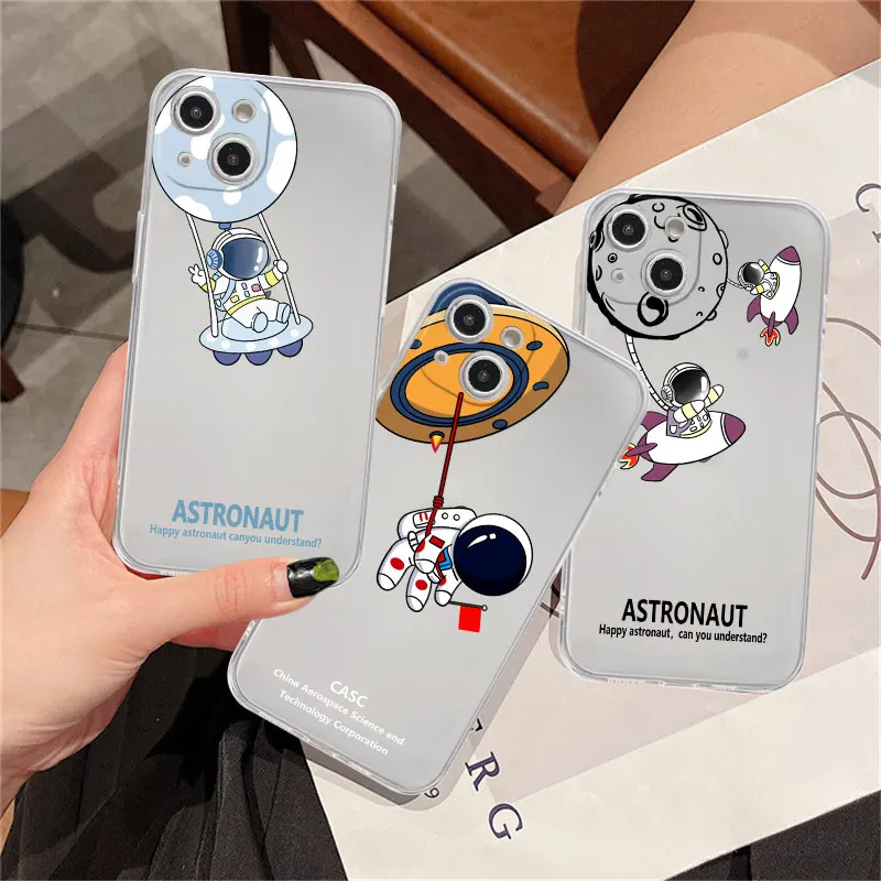 Clear Case For Apple iPhone 14 11 13 12 Pro 7 8 Plus XR X XS Max 6 6S 13Pro Silicone Phone Cover Cute Cartoon Astronaut Planet
Clear Case For Apple iPhone 14 11 13 12 Pro 7 8 Plus XR X XS Max 6 6S 13Pro Silicone Phone Cover Cute Cartoon Astronaut Planet