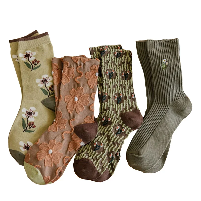 2 Pairs Fashion Print Flower Women Socks Cotton Cute Long Winter Socks Embroidery Girl Style Socks Vintage Socken Meia Feminina
2 Pairs Fashion Print Flower Women Socks Cotton Cute Long Winter Socks Embroidery Girl Style Socks Vintage Socken Meia Feminina