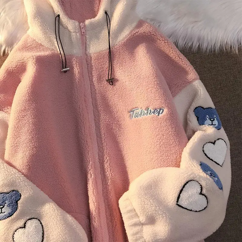 Winter New Women Fleece Casual Hoodies Cotton-Padded Clothes Loose Sweet Gentle Lazy Wind Y2k Plus Velvet Thick Pullovers Tops
Winter New Women Fleece Casual Hoodies Cotton-Padded Clothes Loose Sweet Gentle Lazy Wind Y2k Plus Velvet Thick Pullovers Tops