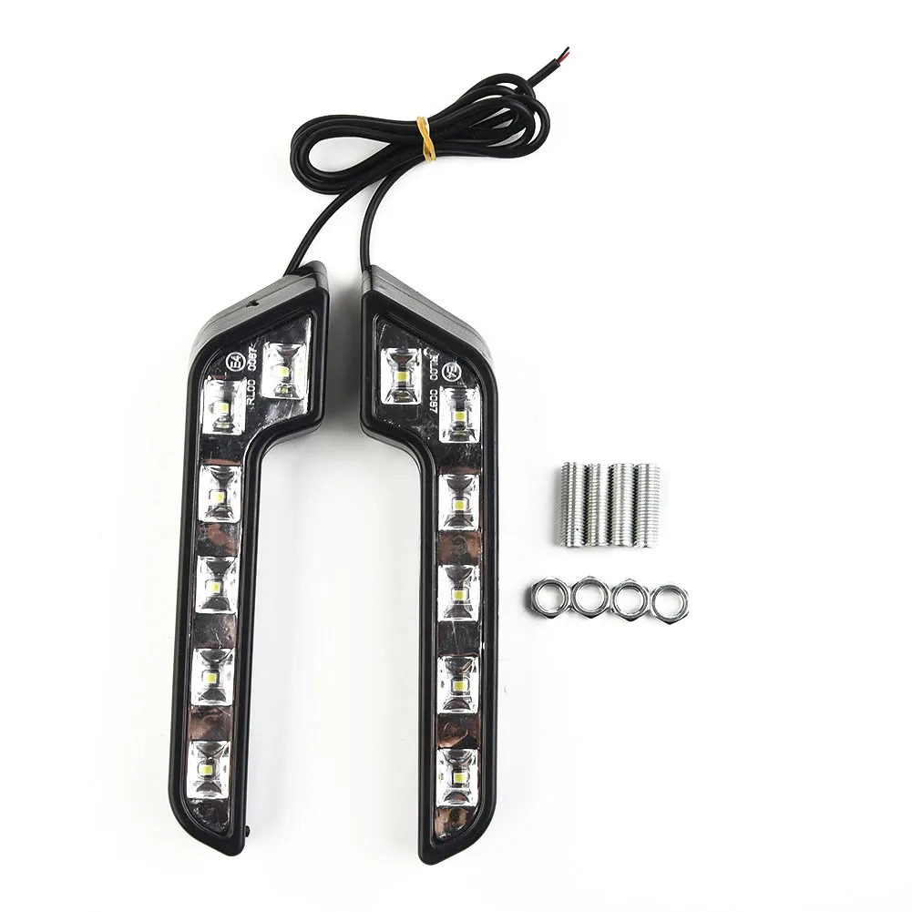 2 Pack Ultra White 6 LED Car 12V Daytime Running Lights Driving Fog Lights L Shape New Auto Parts High Quality Durable
2 Pack Ultra White 6 LED Car 12V Daytime Running Lights Driving Fog Lights L Shape New Auto Parts High Quality Durable