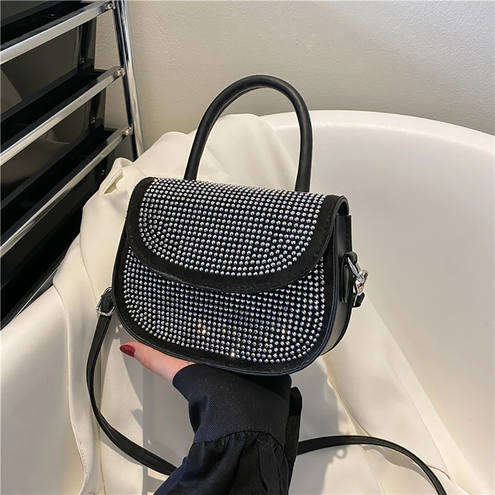 Fashion Leather Shoulder Crossbody Bag Rhinestone Handbags Female Diamond Small Square Messenger Purses
Fashion Leather Shoulder Crossbody Bag Rhinestone Handbags Female Diamond Small Square Messenger Purses