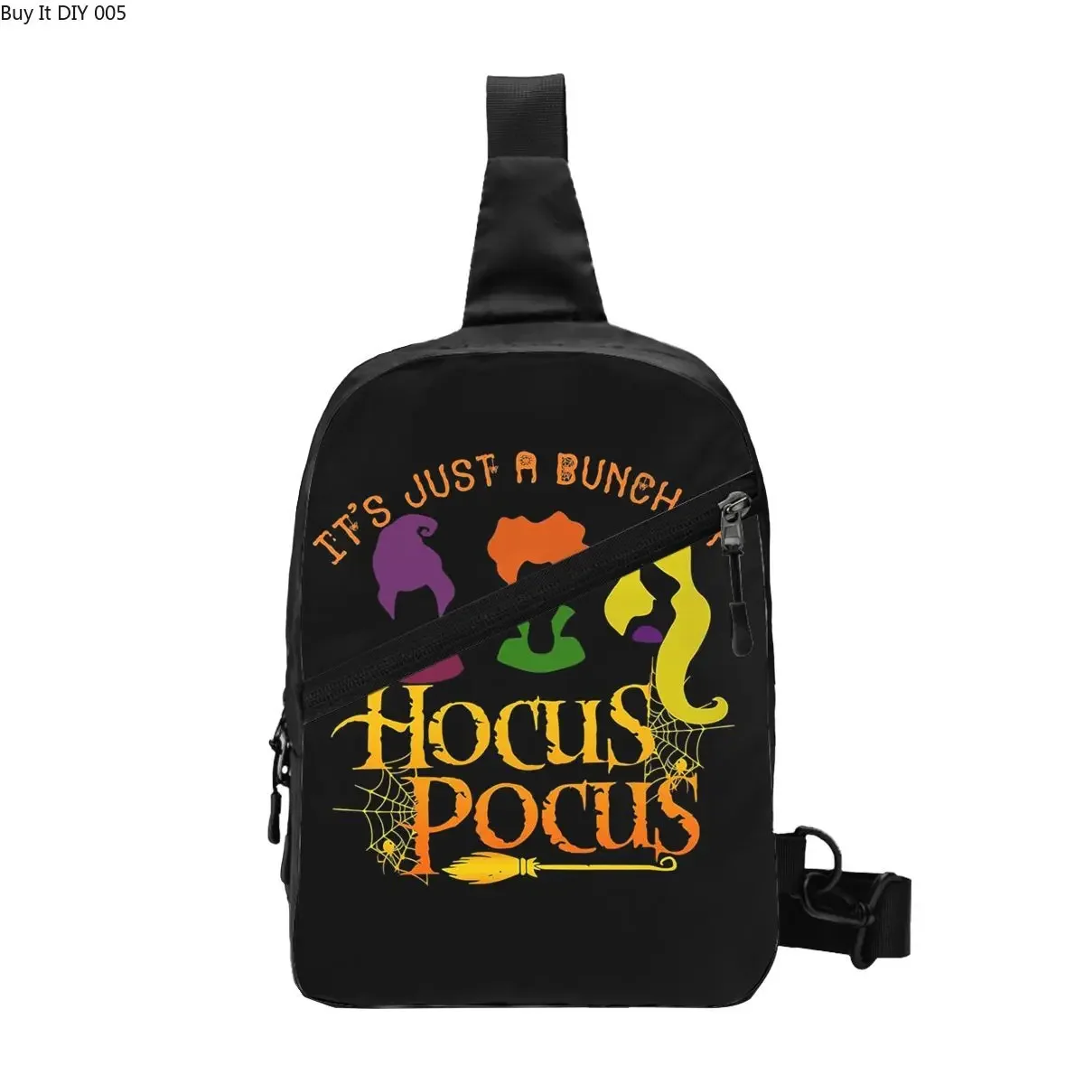 

Крутая Сумка-слинг Hocus на Хэллоуин ночной покус мужской рюкзак через плечо для велоспорта кемпинга с ужасным фильмом ведьмы нагрудный рюкзак на плечо