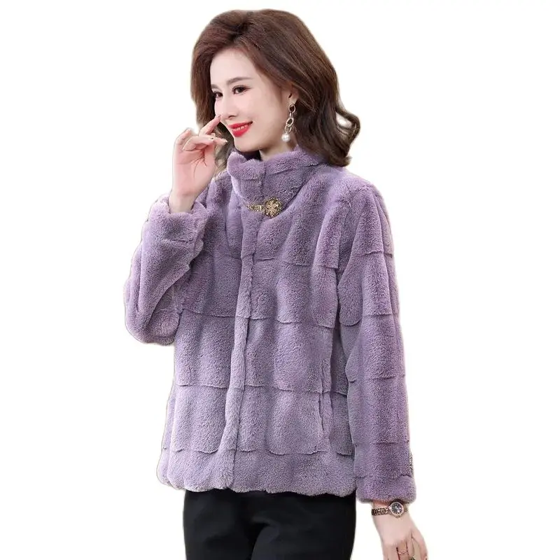 Young Mother Autumn And Winter Clothes New Mink Velvet Imitation Fur Coat Middle-aged And Elderly Women Fashion Temperament Coat
Young Mother Autumn And Winter Clothes New Mink Velvet Imitation Fur Coat Middle-aged And Elderly Women Fashion Temperament Coat