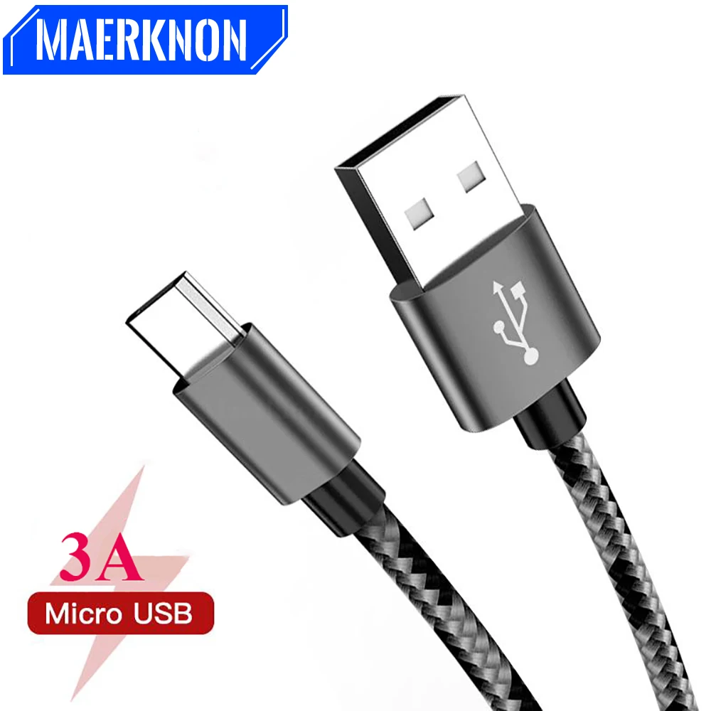 

3A Micro USB Cable 1m 2m 3m Fast Charging Phone Charger adapter Data Cabel For Samsung s7 Huawei Xiaomi Andriod Microusb Cables