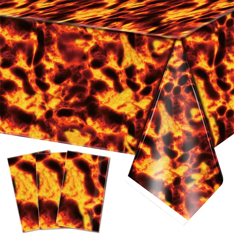 Volcano Lava Plastic Tablecloth Volcano Ghost Festival Theme Party Decoration Disposable Table Cover Happy Helloween Party Decor
Volcano Lava Plastic Tablecloth Volcano Ghost Festival Theme Party Decoration Disposable Table Cover Happy Helloween Party Decor