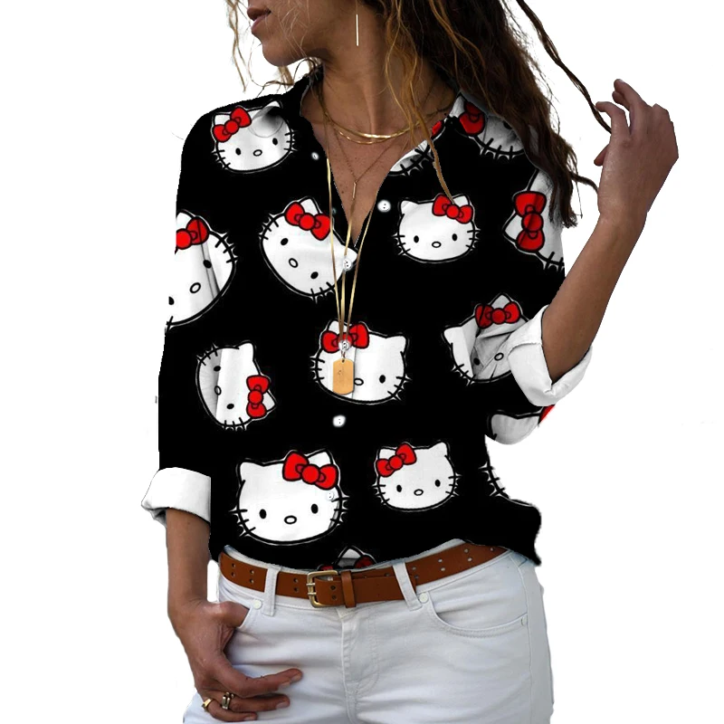 HELLO KITTY3D Elegant Printed Women's Shirt Autumn New Long Sleeve Casual Shirt Top Brassas mujer de mod
HELLO KITTY3D Elegant Printed Women's Shirt Autumn New Long Sleeve Casual Shirt Top Brassas mujer de mod