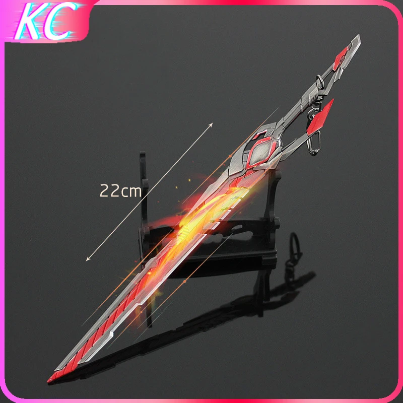 22 Cm Swallowed Star Sky Sword Model Luo Feng Nine Series War Knife Cool And Handsome Alloy Weapon KeyChain Ornaments Boy Toys
22 Cm Swallowed Star Sky Sword Model Luo Feng Nine Series War Knife Cool And Handsome Alloy Weapon KeyChain Ornaments Boy Toys