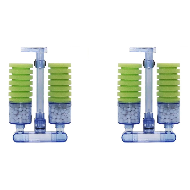 2X Aquarium Filter,Ultra Quiet Aquarium Biochemical Sponge Filter Fish Tank Air Pump Double Foam Sponge Filters Xy-2882
2X Aquarium Filter,Ultra Quiet Aquarium Biochemical Sponge Filter Fish Tank Air Pump Double Foam Sponge Filters Xy-2882