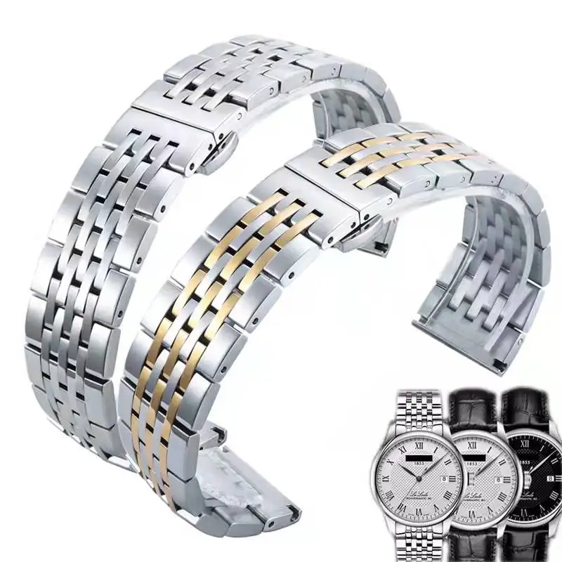 Watch Accessories Band FOR TISSOT LE LOCLE T41 T006 Watch Strap Solid Steel Arc Mouth Double Safety Buckle Bracelet 19 20MM
Watch Accessories Band FOR TISSOT LE LOCLE T41 T006 Watch Strap Solid Steel Arc Mouth Double Safety Buckle Bracelet 19 20MM