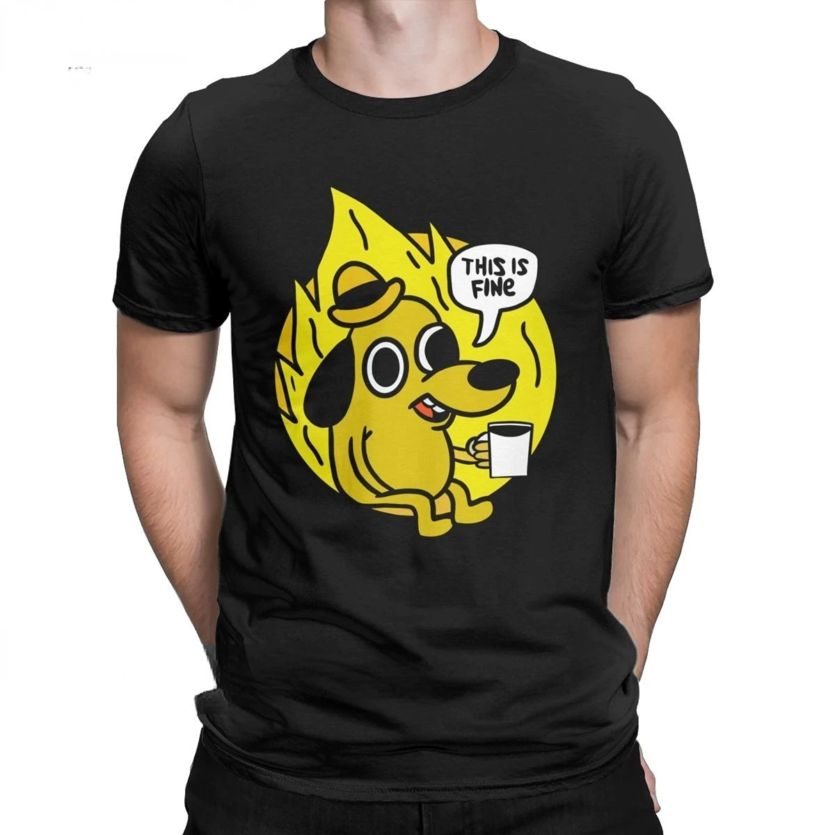 Men Casual T Shirt This Is Fine Meme TShirt for Men Crew Neck Fashion Tops Kawaii Dog Graphic Tees T Shirt Shirts
Men Casual T Shirt This Is Fine Meme TShirt for Men Crew Neck Fashion Tops Kawaii Dog Graphic Tees T Shirt Shirts