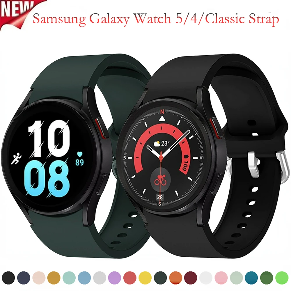 Silicone Strap For Samsung Galaxy Watch 5/4 44mm/40mm No Gap Bracelet For Galaxy Watch 4 Classic 42 46mm/Galaxy Watch 5 Pro 45mm
Silicone Strap For Samsung Galaxy Watch 5/4 44mm/40mm No Gap Bracelet For Galaxy Watch 4 Classic 42 46mm/Galaxy Watch 5 Pro 45mm