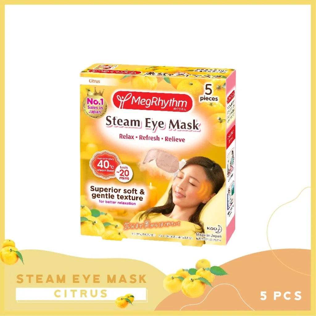 

MEG RHYTHM Steam Eye Mask Citrus Yuzu Scent 5s