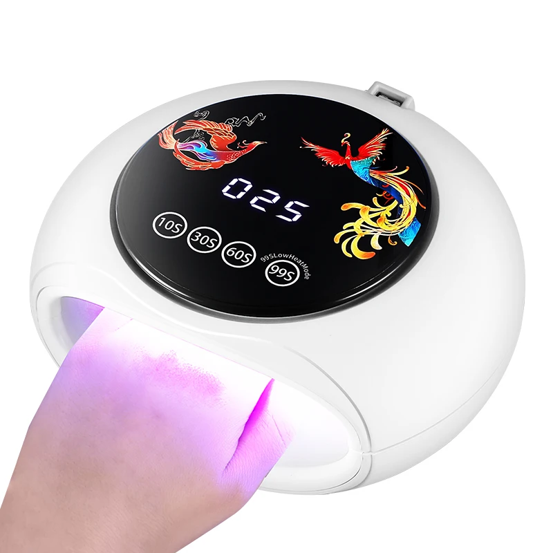 

30LEDs 128W Professional Nail Lamp Uv Led Nail Dryer Uv Lamp Machine for Curing Polish Gel with 660nm Red Light for Skin Care