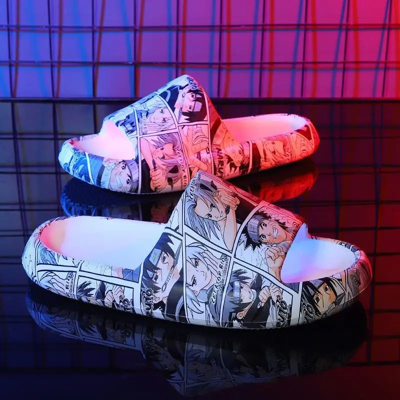 Cartoon One Piece Luffy Naruto Slippers Anime Casual Anti Slip Thick Bottom Soft couple Slippers Home Decor Shoes Christmas Gift
Cartoon One Piece Luffy Naruto Slippers Anime Casual Anti Slip Thick Bottom Soft couple Slippers Home Decor Shoes Christmas Gift