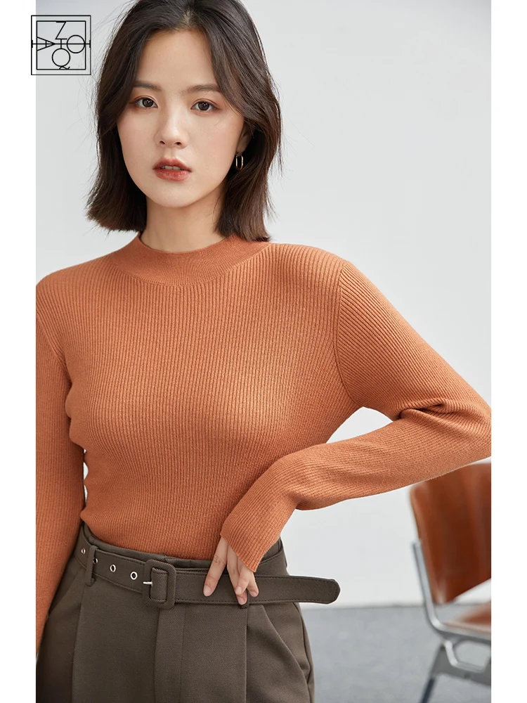 ZIQIAO Women Wool Knitted Sweater Bottoming Shirt White 2021 Winter New Round Neck Niche Slim Tops Solid Commuter Pullovers
ZIQIAO Women Wool Knitted Sweater Bottoming Shirt White 2021 Winter New Round Neck Niche Slim Tops Solid Commuter Pullovers