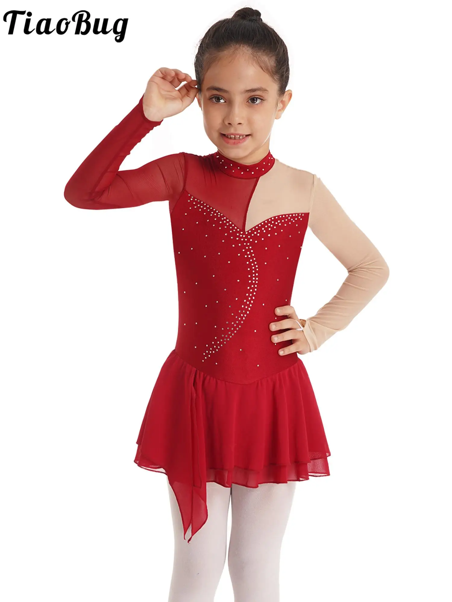 Детское платье с длинным рукавом и круглым вырезом для девочек 
Детское платье с длинным рукавом и круглым вырезом для девочек