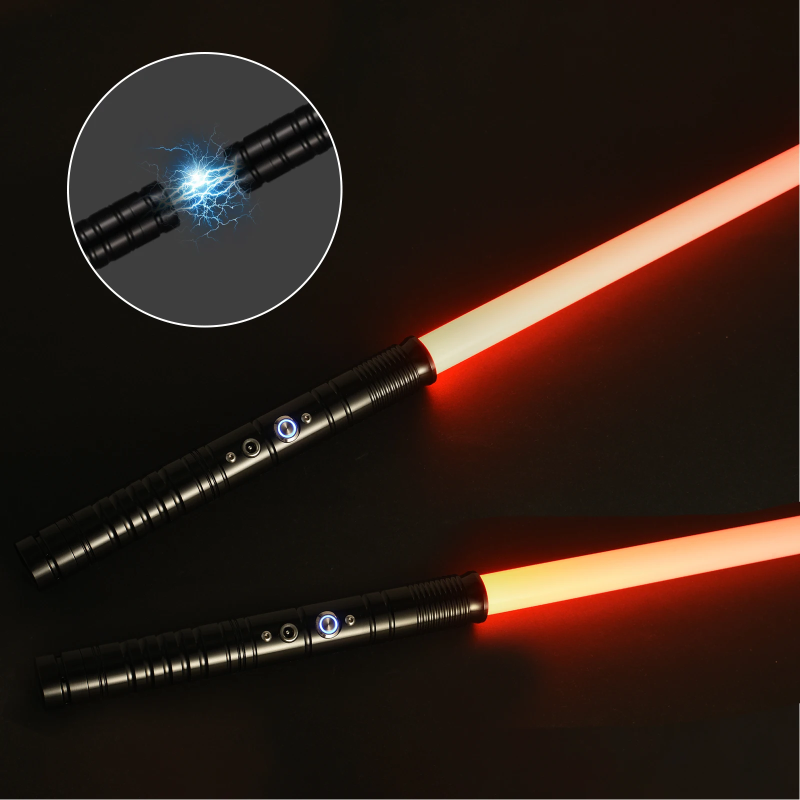 2Pcs Set Variable Metal Handle Lightsaber RGB 7/14 Color 2In1 FX Duel Lightsaber With Sound Effect Mode LED Lightsaber Toys
2Pcs Set Variable Metal Handle Lightsaber RGB 7/14 Color 2In1 FX Duel Lightsaber With Sound Effect Mode LED Lightsaber Toys