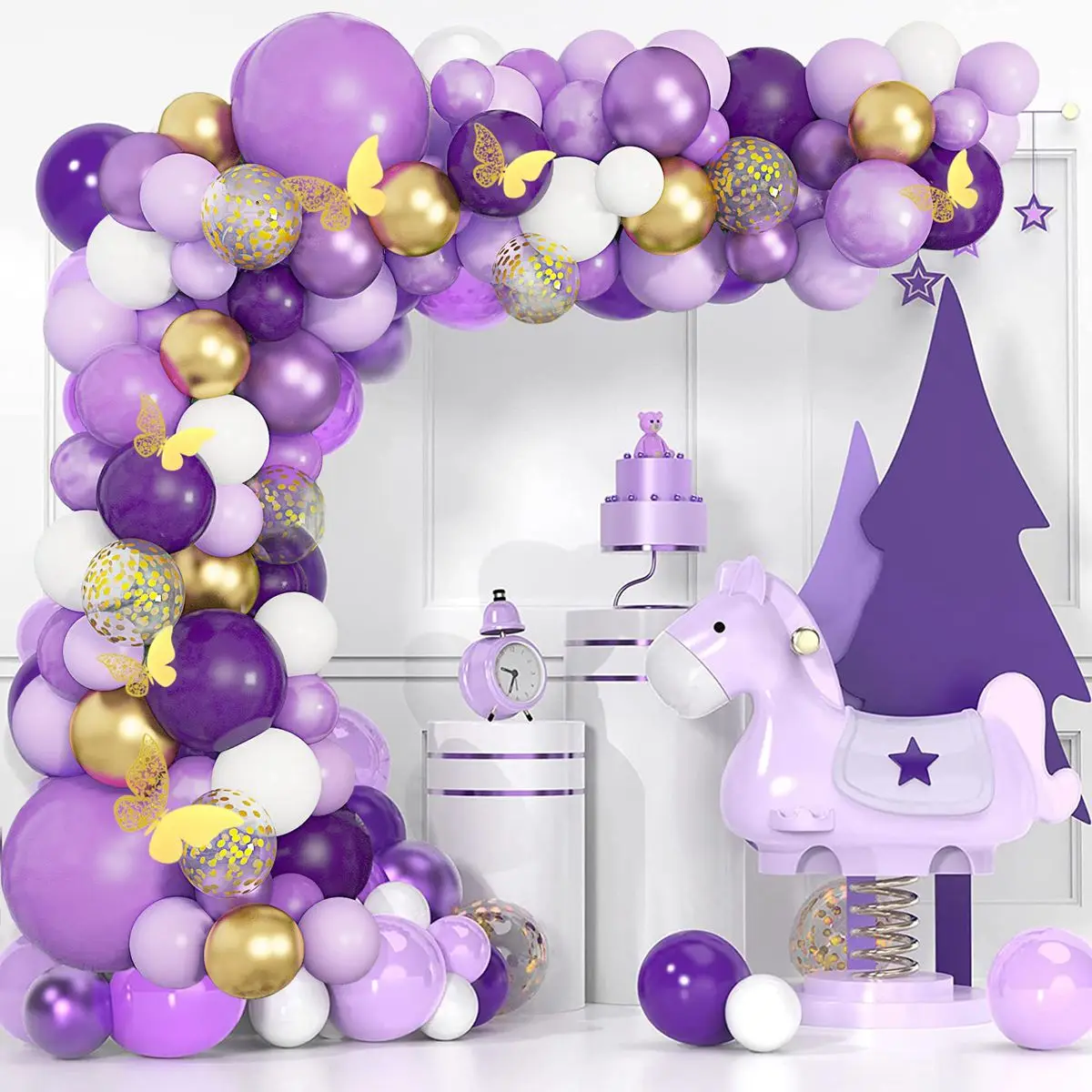 Purple Balloon Garland Arch Kit Wedding Butterfly Birthday Party Decorations Confetti Latex Balloons For Kids Baby Shower
Purple Balloon Garland Arch Kit Wedding Butterfly Birthday Party Decorations Confetti Latex Balloons For Kids Baby Shower